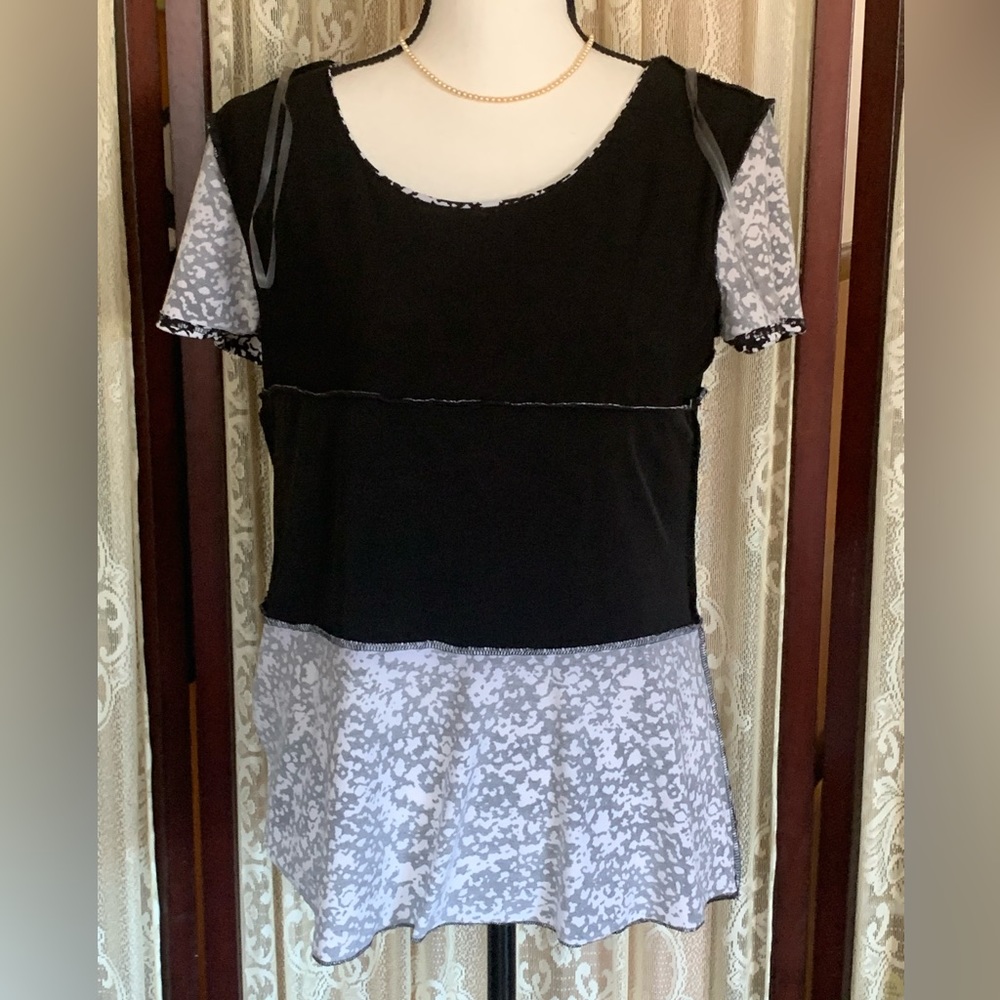 NOTATIONS S/S LAYERED TOP - SZ SMALL - Picture 6 of 8